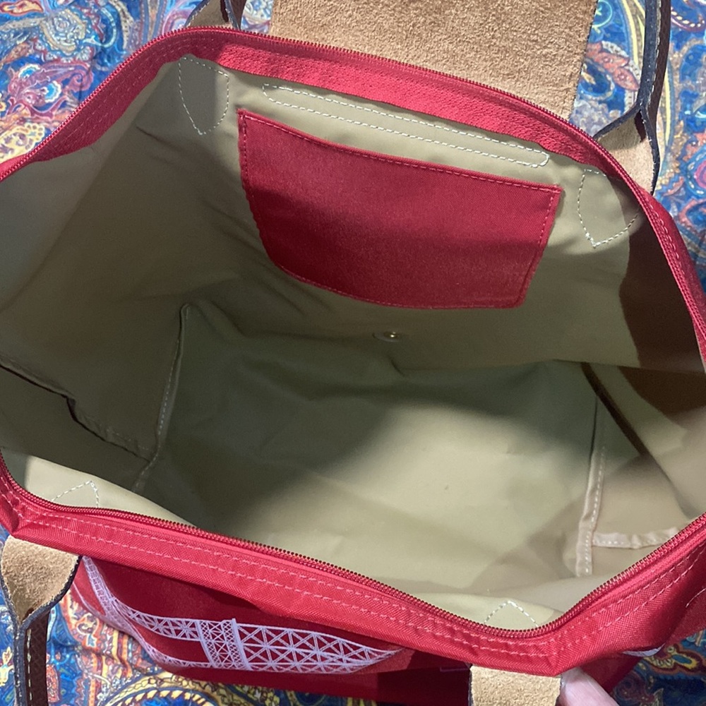 Longchamp Le Pliage Eiffel Tower top handle tote - Picture 4 of 6